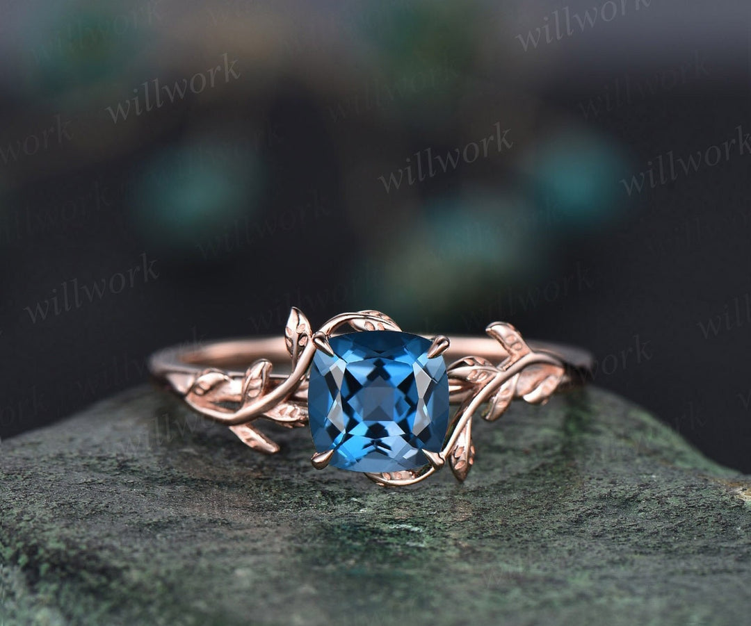 Blue topaz and diamond ring Clearance