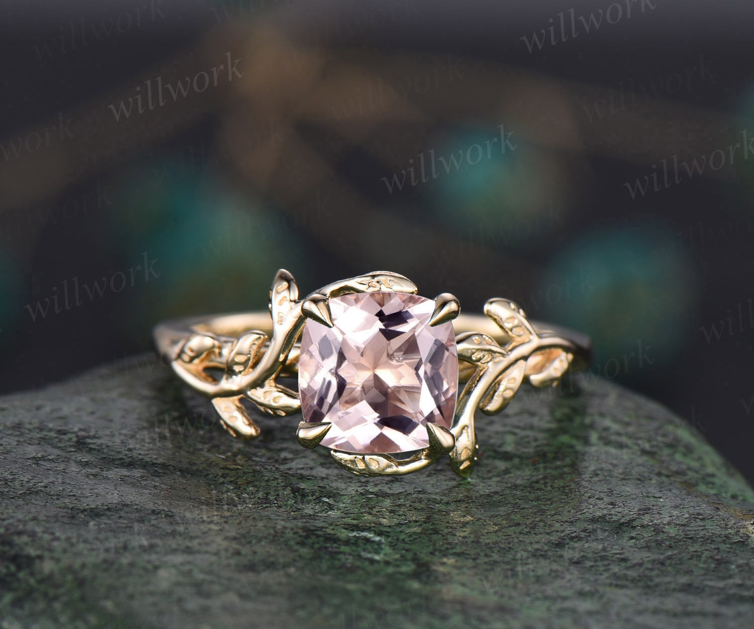 Natural Morganite Ring, 925 offers Sterling Silver, Solitaire Ring, Morganite Jewelry, October Birthstone, Proposal Ring, Gift For Her, Bridal Ring