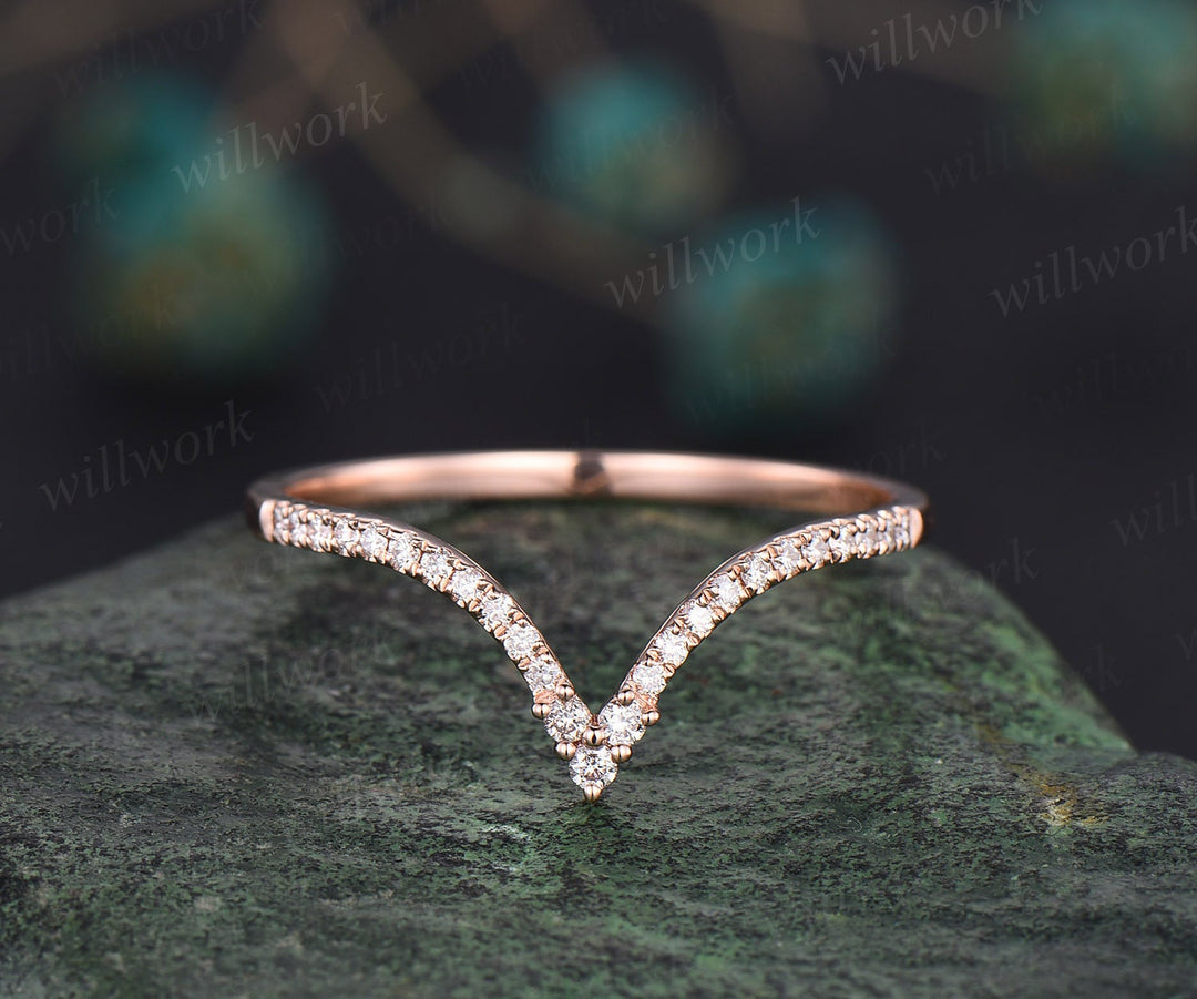 Kite Green Moss Agate Ring For Women- 14K Rose Gold Vermeil Simple Kite Engagement  Ring For Her- Geometric Wedding Ring- Dainty Promise Ring in 2023