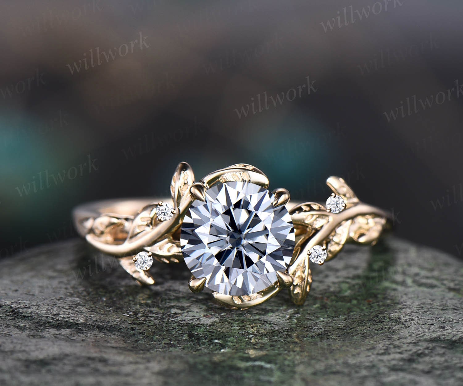 Natural Diamond 1.15 CT Engagement Ring For Women Solid 14KT Yellow Gold  Ring Fine Jewelry at Rs 37380 | Begampura | Surat | ID: 23702852030