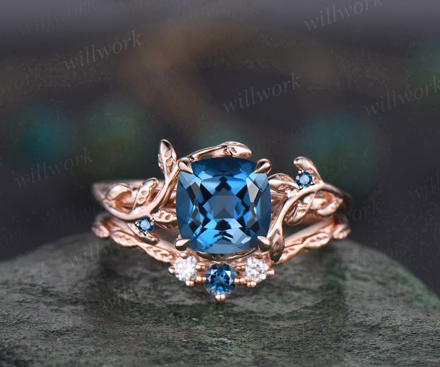 London blue topaz on sale solitaire ring