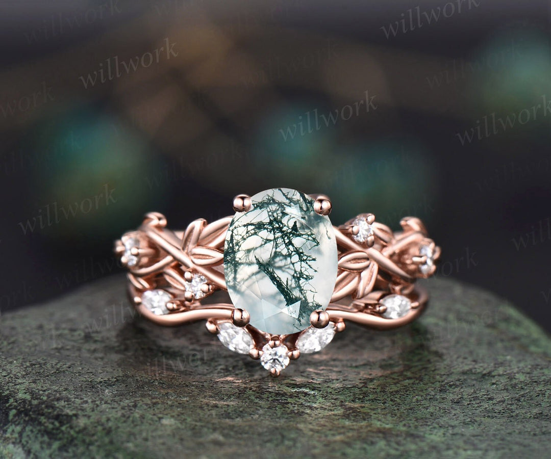 Moss Ring Color Moss wedding ring 60 photos - Astyledwedding.com