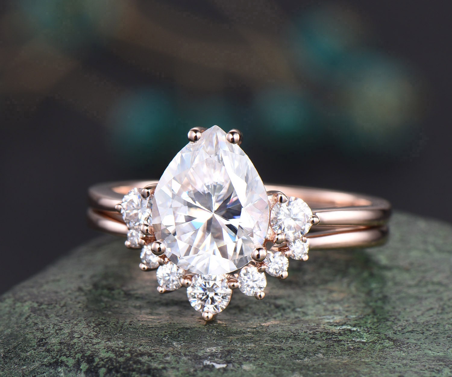 North star diamond Minimalist Engagement Ring – FYMJewelryDesign