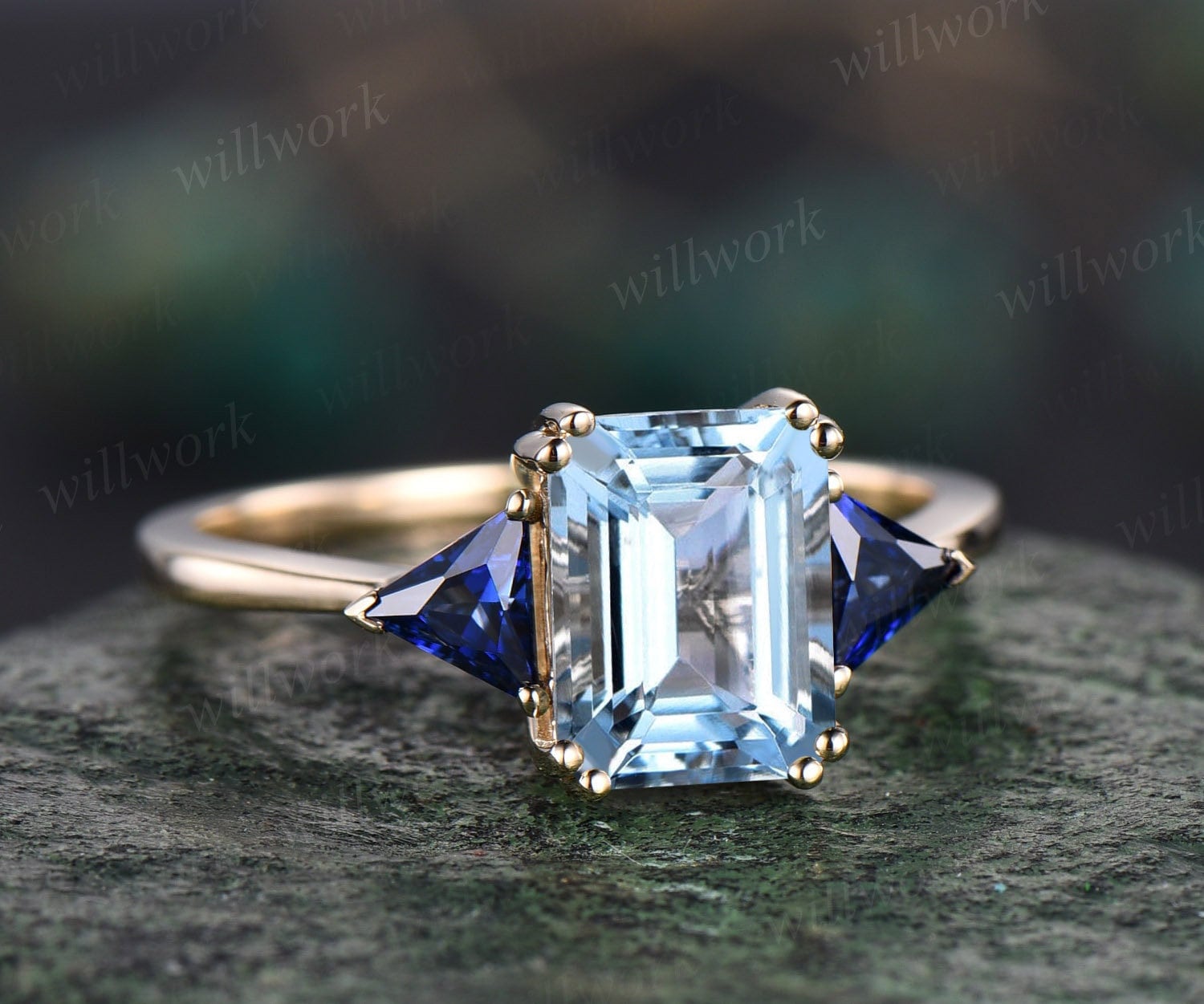 An Aquamarine And Diamond Ring – Bentley & Skinner – The Mayfair antique  and bespoke jewellery shop in the heart of London