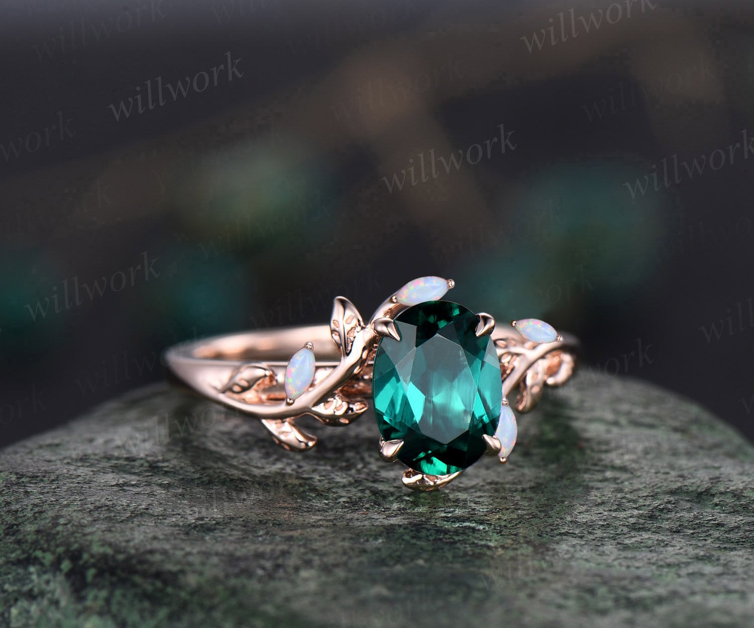 4.01 Carats Natural Certified Emerald Ring in18k Gold - Gleam Jewels