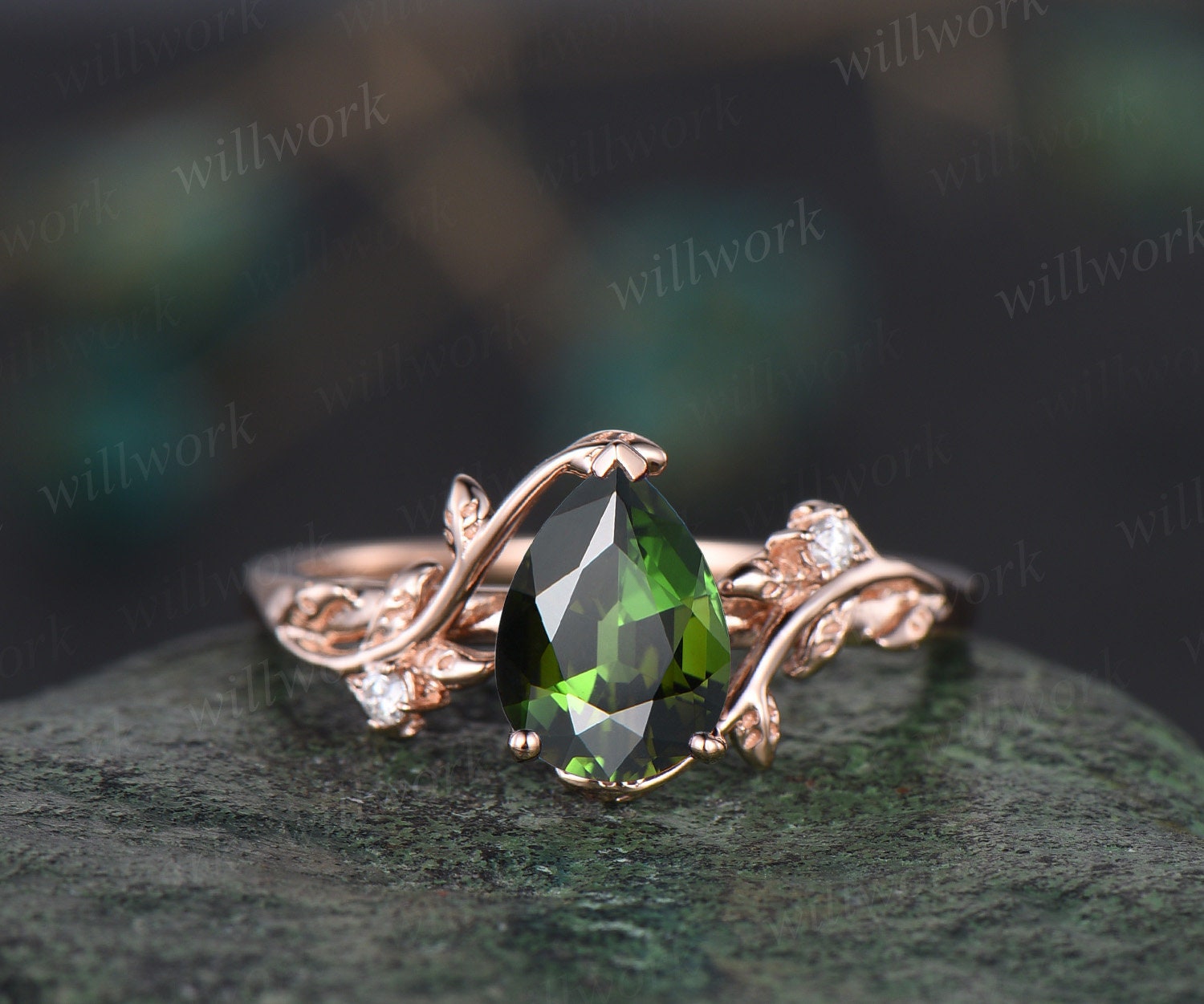 4.50 carat natural green emerald ring with 1.00 carat natural diamond –  Lilo Diamonds