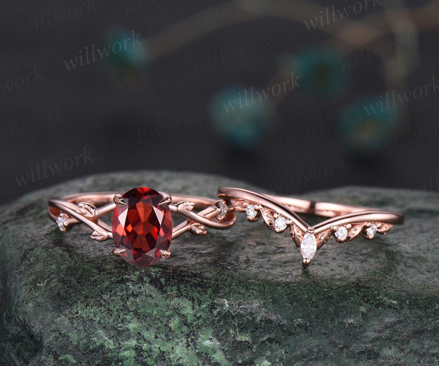 Red engagement ring hotsell
