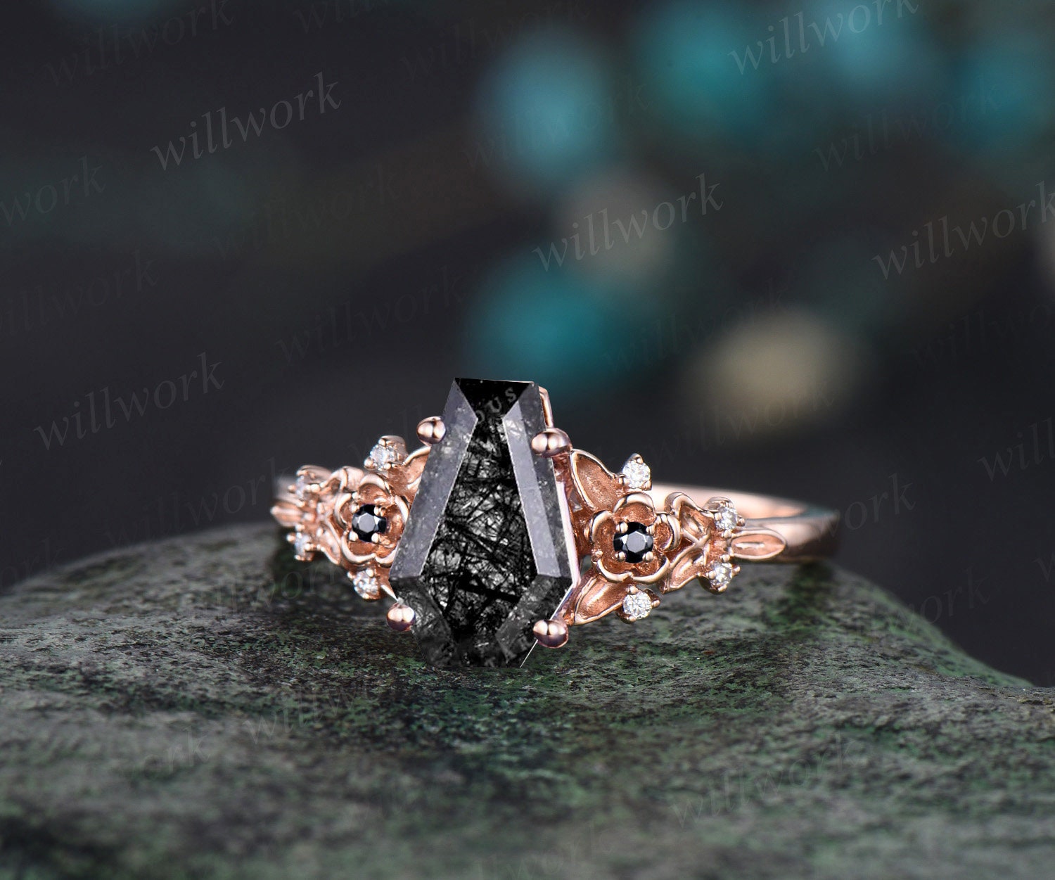 Coffin cut black deals diamond